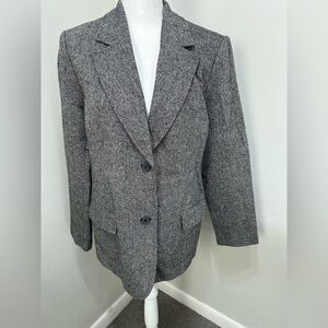 Women's Grey Wool Blazer